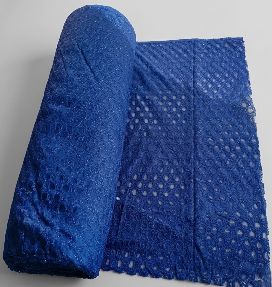Fancy Feather Net Blue - Application Areas: Dress Material