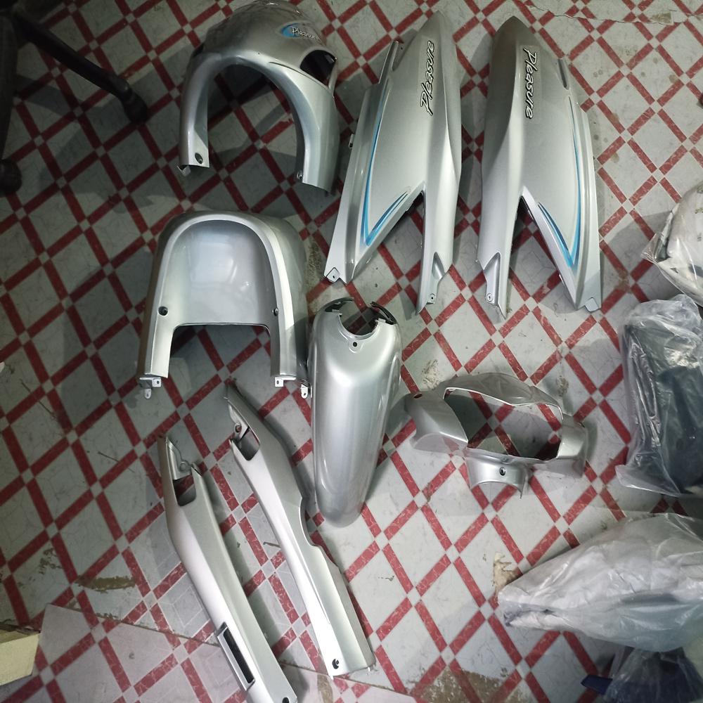 Hero Pleasure New Silver Scooter Full Set