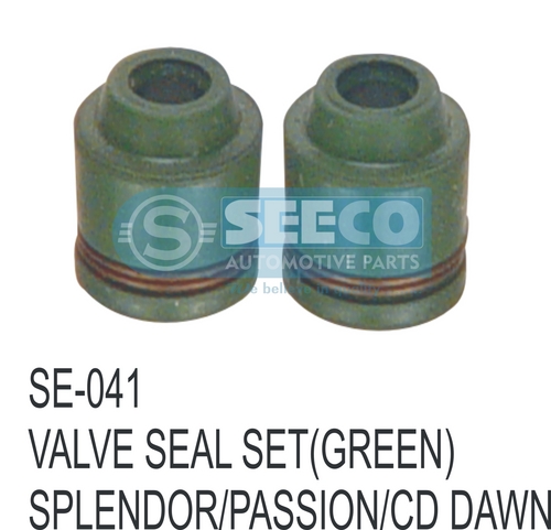 VALVE SEAL SET (GREEN) - Engine Valves Set, 5-10 Inch, 50-350 Grams | Suitable for Gas, Oil, Water Applications in Automotive & Engineering Industries