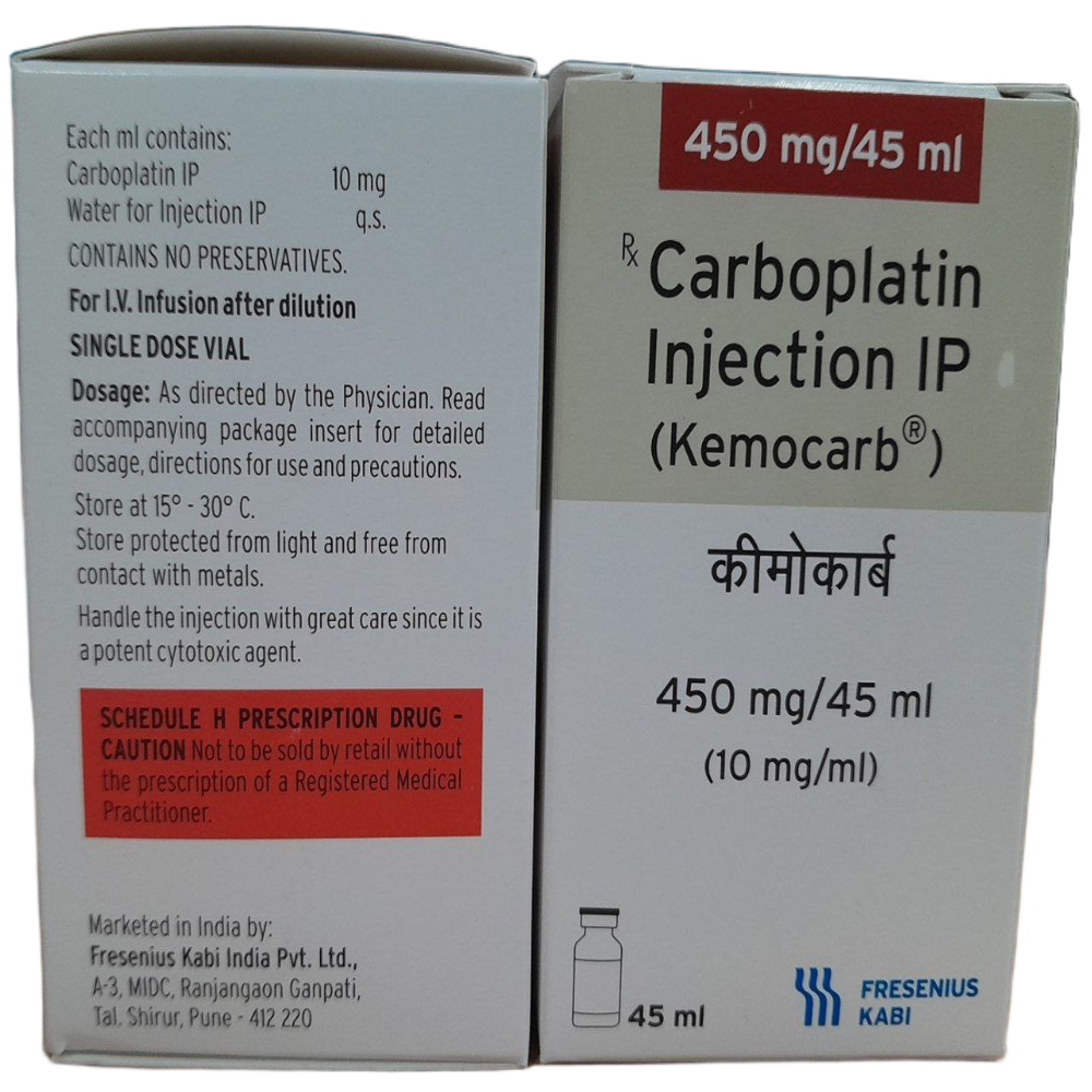 Kemocarb 450mg - Carboplatin Injection