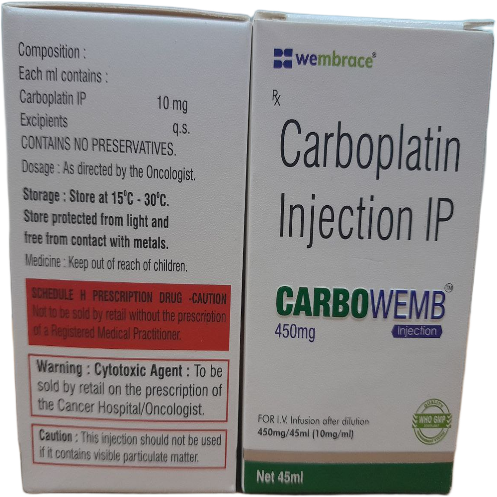 Carbowemb 450mg - Carboplatin Injection