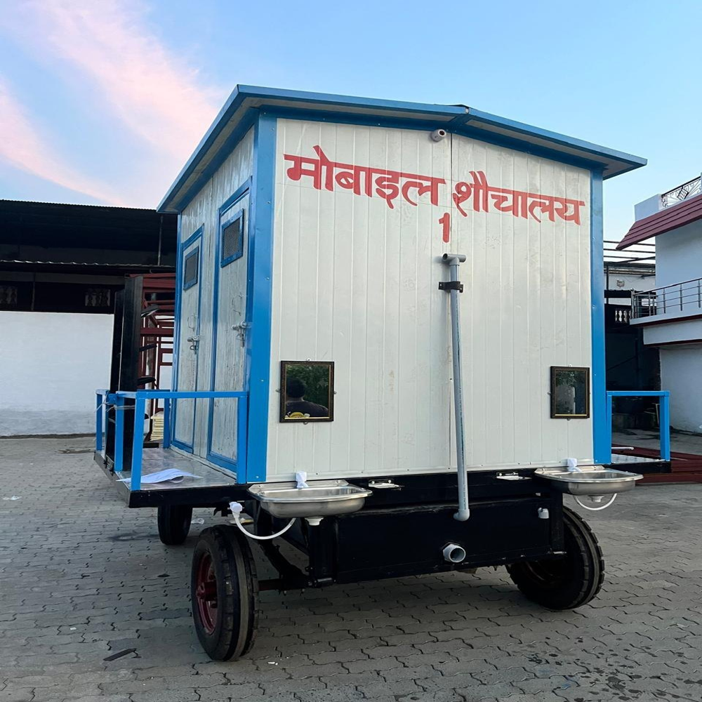 Prefab Galvanised Bio- Toilet 10 Seater Mounted on Trailer Chassis 4IS 4EH 2UH 0B