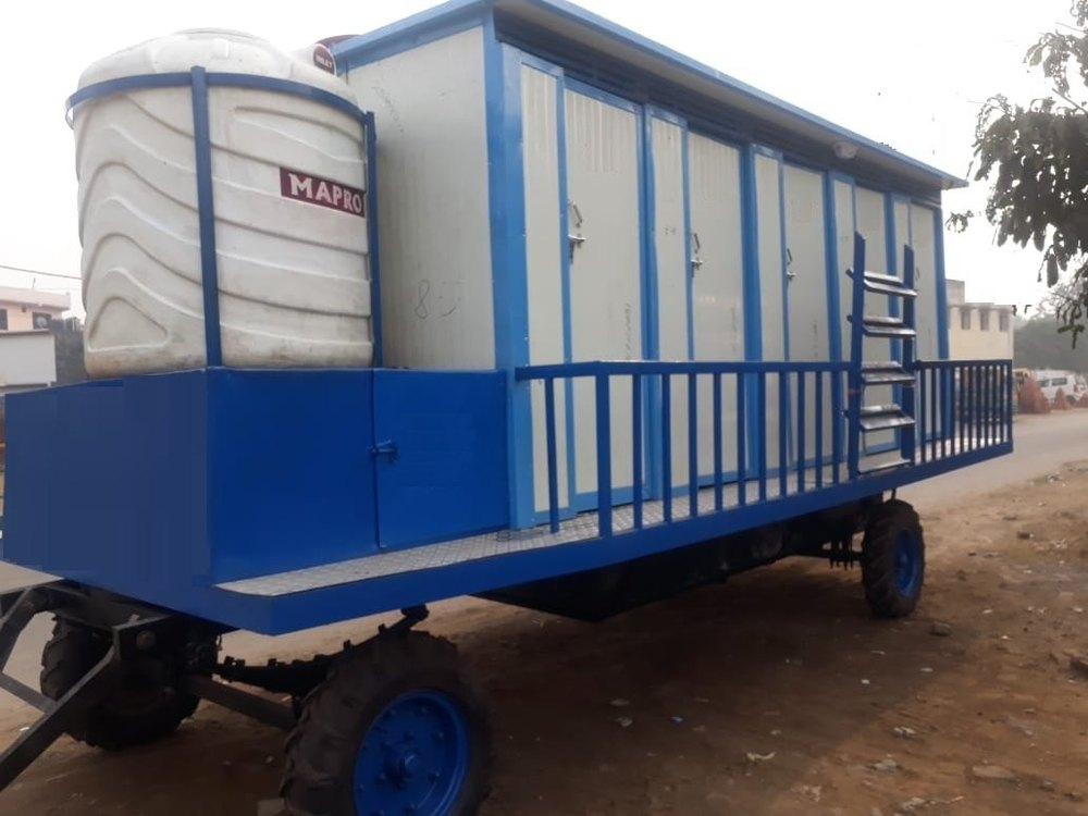 Prefab Galvanised Bio- Toilet 10 Seater Mounted on Trailer Chassis 4IS 4EH 2UH 0B