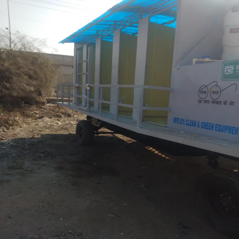 Prefab Galvanised Bio- Toilet 10 Seater Mounted on Trailer Chassis 4IS 4EH 2UH 0B
