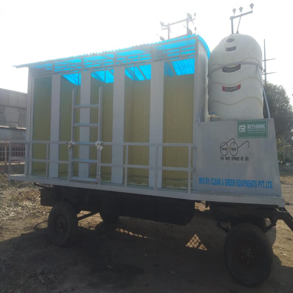 Prefab Galvanised Bio- Toilet 10 Seater Mounted on Trailer Chassis 4IS 4EH 2UH 0B