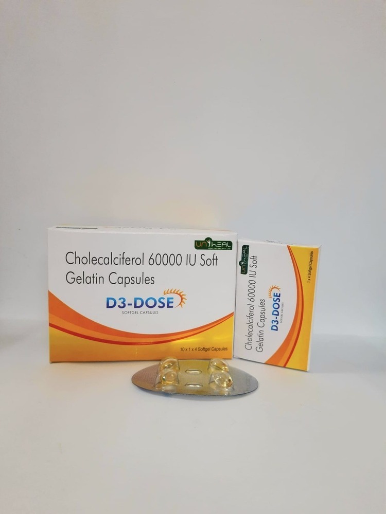 D3 Dose Cholecalciferol 60000 IU Softgel Capsules