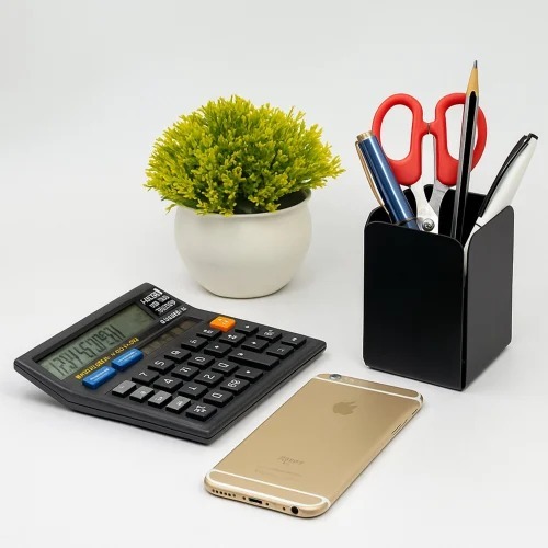 Black Metal Pen Stand