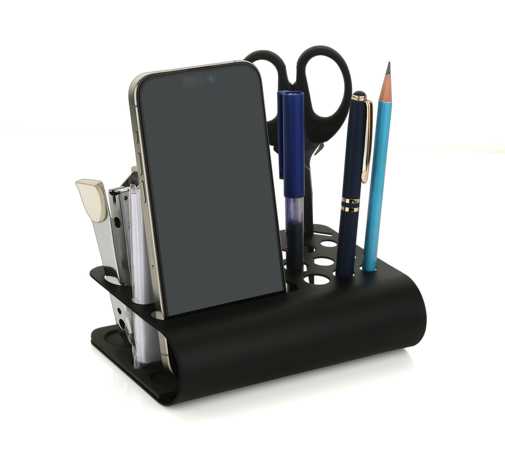 Multiple Metal Desk Stand - Color: Black