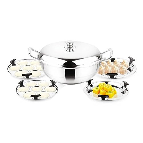 5L, 280mm - 15615 Steelo Multipurpose Stainless Steel Kadai