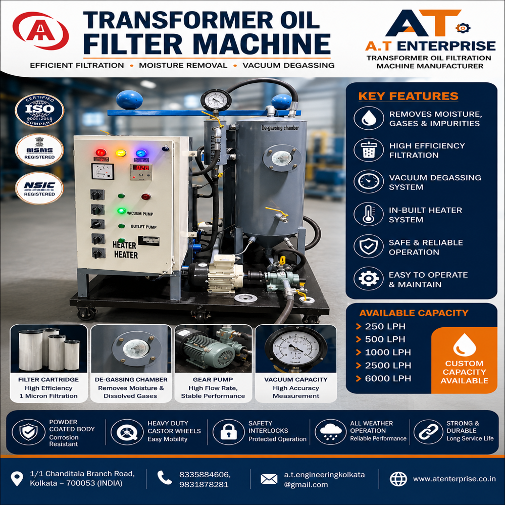 Hydraulic oil filter machine