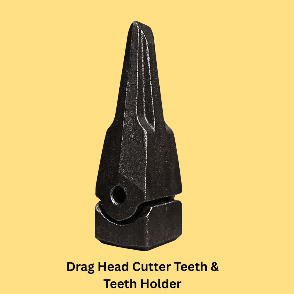 Drag Head Cutter, adopter and teeth