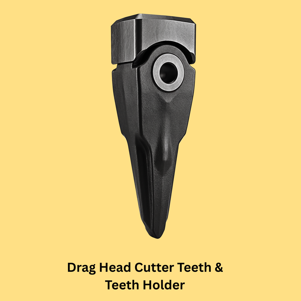 Drag Head Cutter, adopter and teeth