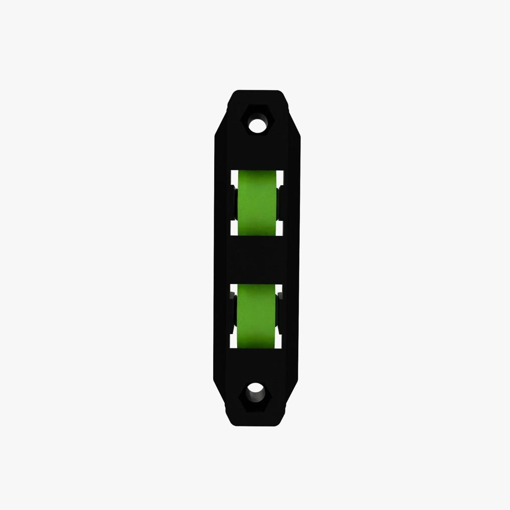 Domal window sliding roller