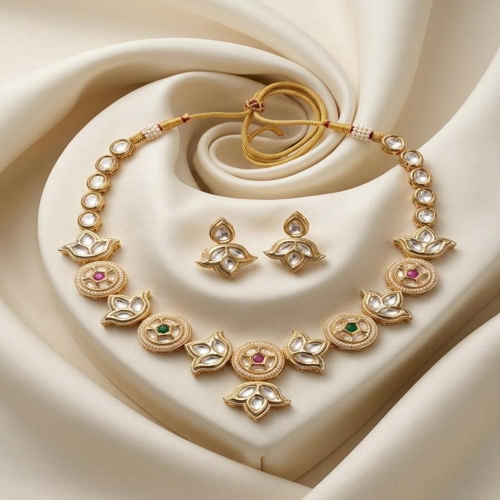 Kundan Delicate Set - Design: Choker