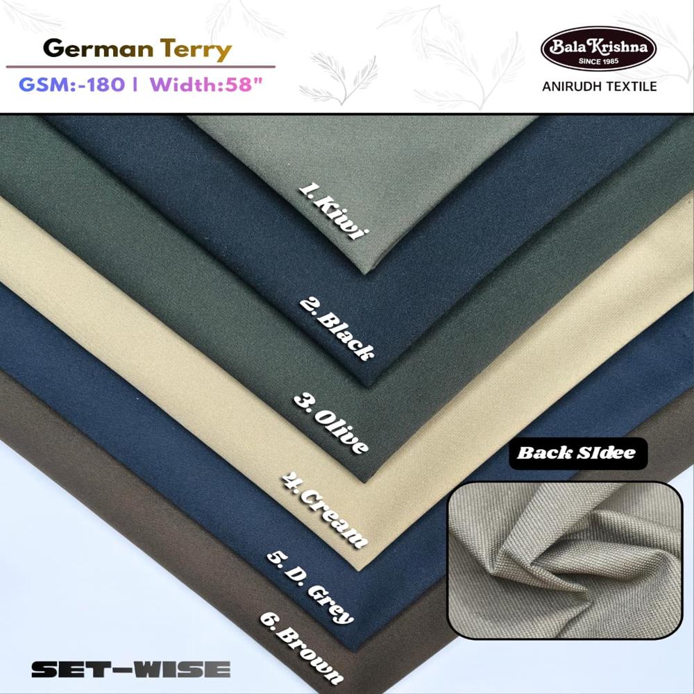 German Terry - Polyester Lycra Fabric - Application: Garmenst