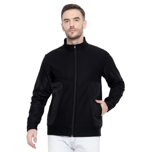 Black Bonded Fleece Jacket