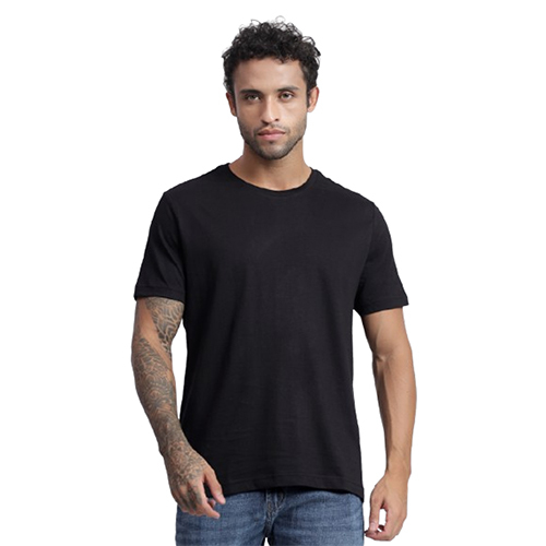 Black Round Neck T-Shirt