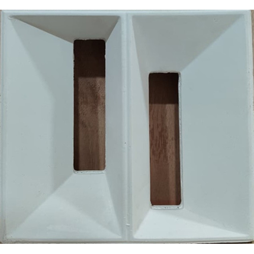 3d Two Lining Jaali - Color: Gray/red/white