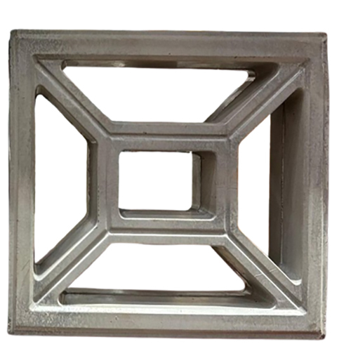 Side Arrow Jaali - Color: Gray/Red/White