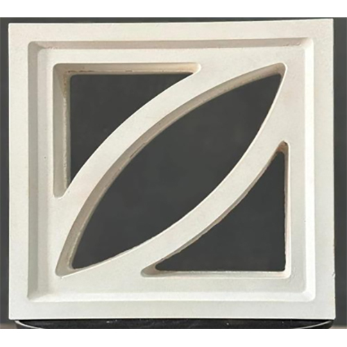 Leaf Jaali - Color: Gray/Red/White