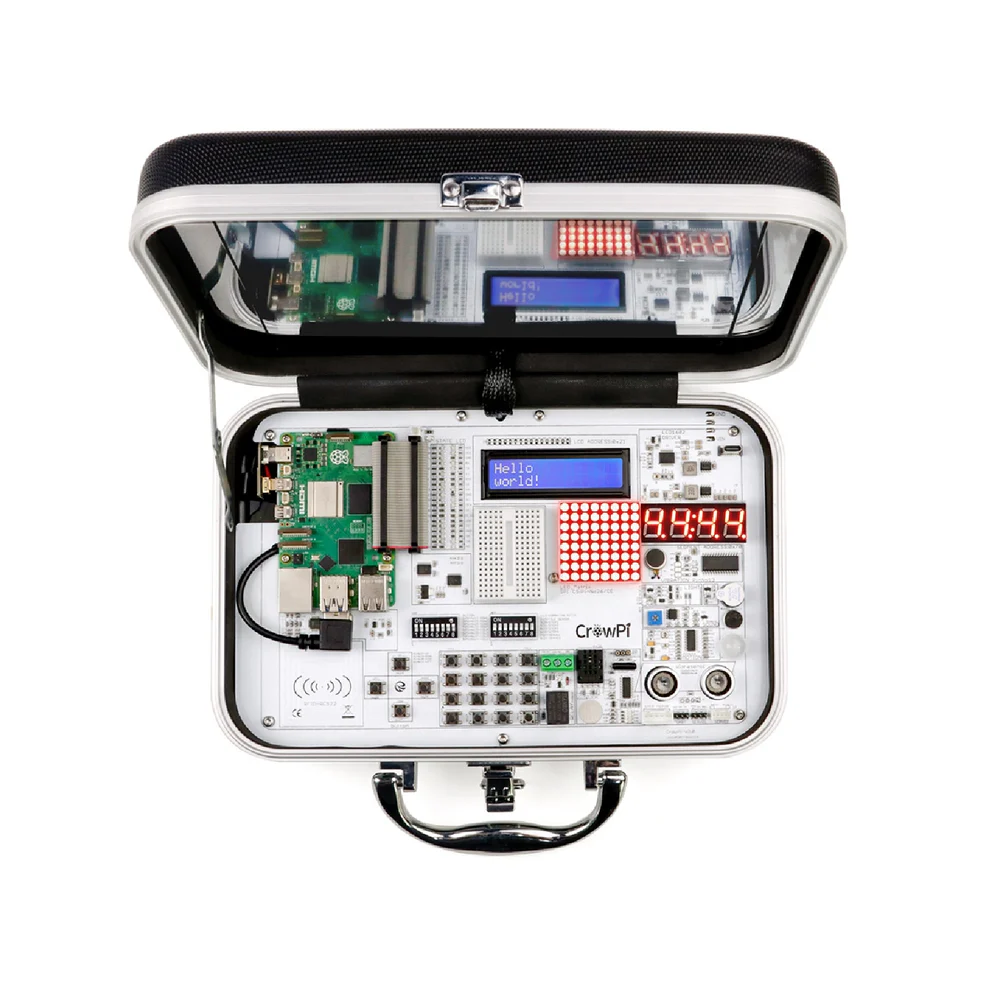 ELECROW CrowPi: Compact Raspberry Pi Kit Raspberry Pi 5 Educational Kit With 9-inch Display For Learn AI, Robotics, And Coding Level Up Your Learning With CrowPi 5 Kit For Kids And Beginners