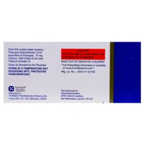 Prax Prasugrel Tablets 10 Mg , Intas Pharmaceuticals Ltd