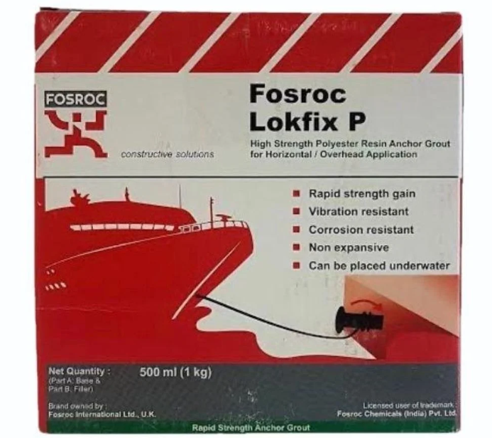 Fosroc Lokfix P Anchor Grouting Compound, For Construction, 500Ml - Type: Liquid + Power