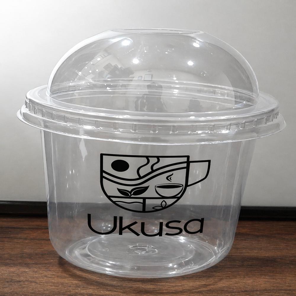 Disposable u shap pet glass