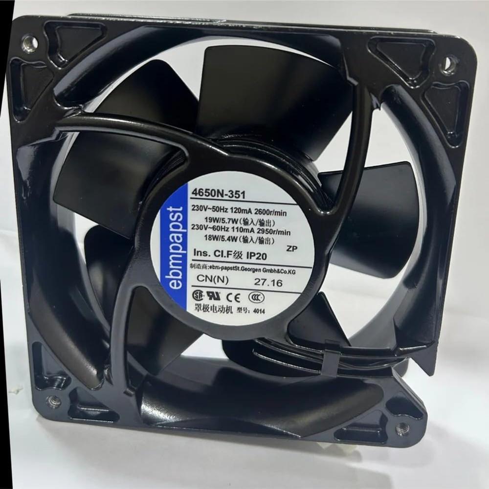 EBMPAPST 4650N-351 230V AC 19/5.7W 12038mm Ball Bearing Industrial Inverter Axial Cooling Fan