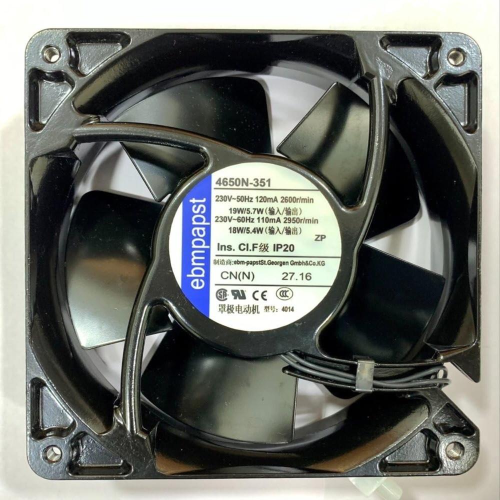 EBMPAPST 4650N-351 230V AC 19/5.7W 12038mm Ball Bearing Industrial Inverter Axial Cooling Fan