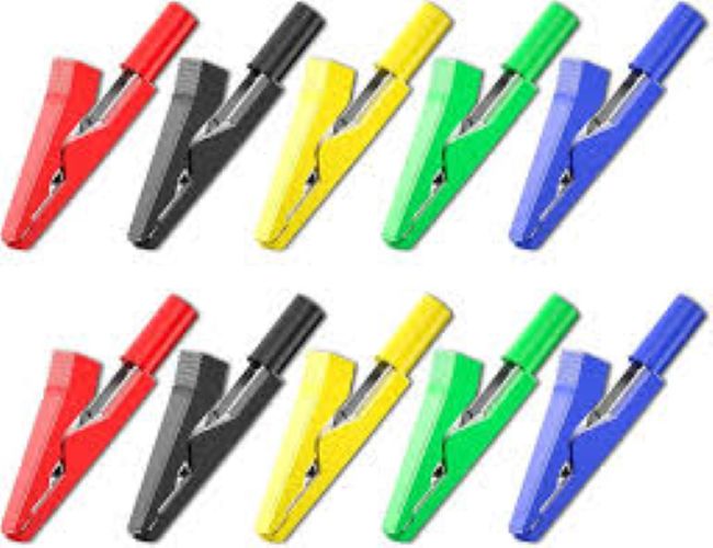 Crocodile Clips Insulated For Testing