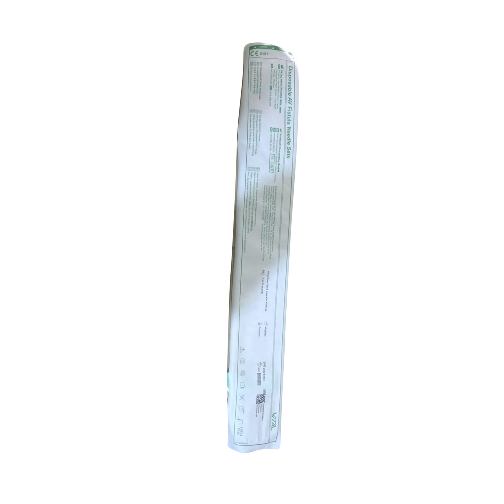 Plastic Pink Disposable AV Fistula Needle Set