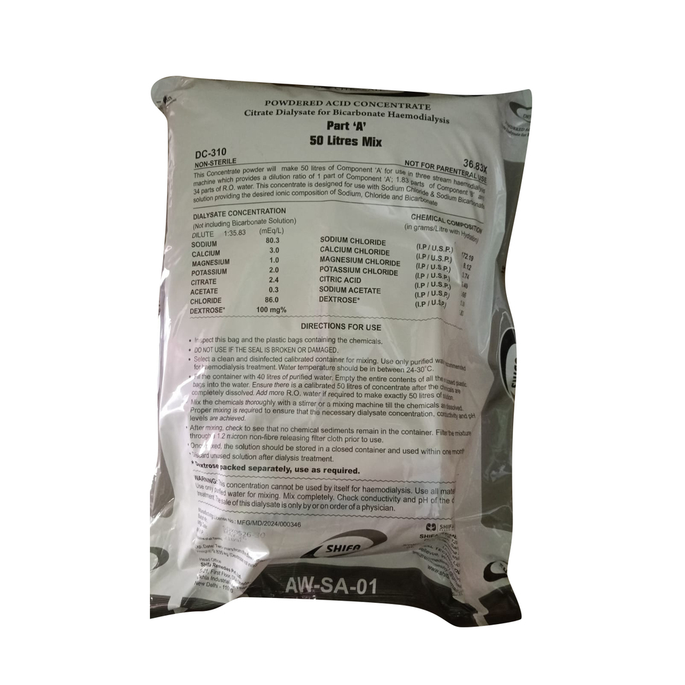 50L Part A Mix Dry Citrasate Haemodialysis Concentrate