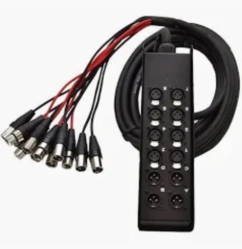 Stage Box With Connectors And Snake Cable