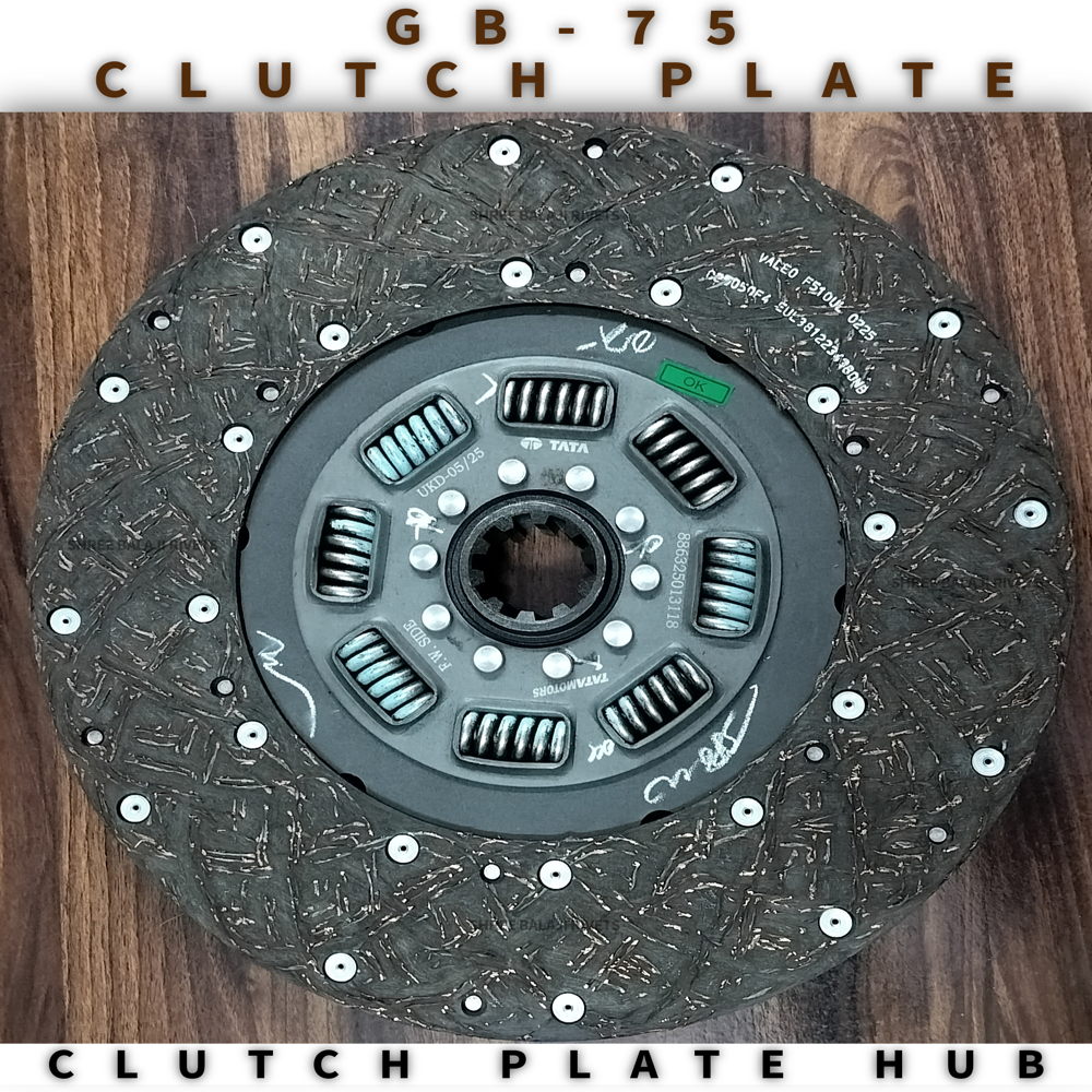 GB 75 CLUTCH PLATE WITH VALEO HIGH COPPER CLUTCH FACING