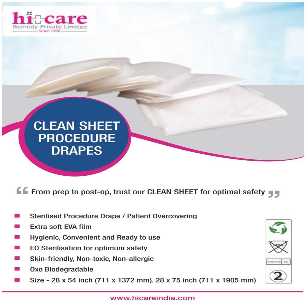 Sterilised  Clean Sheet Procedure Drape (SIZE 28