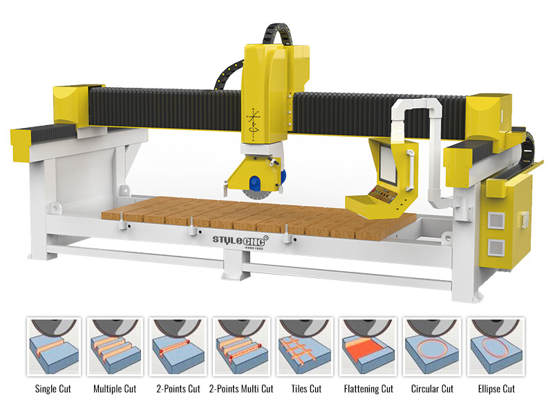 5 Axis CNC Bridge Saw Machine