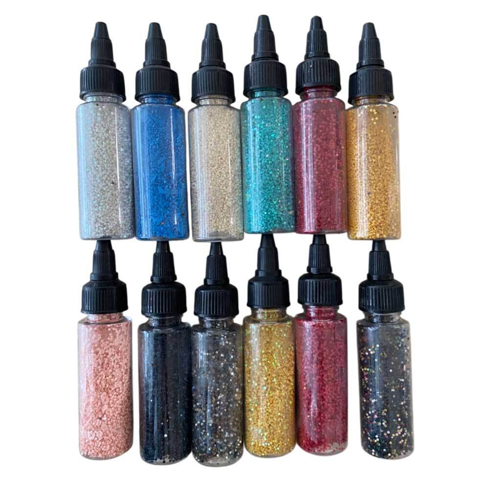 Glitter Round Combo of 10 color Paking