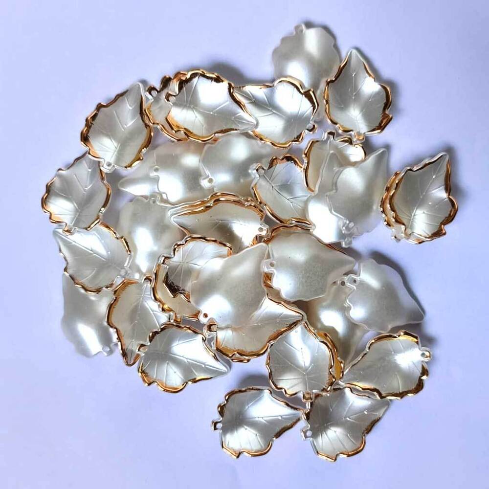 Acrylic Flower Leaf Gold Frame
