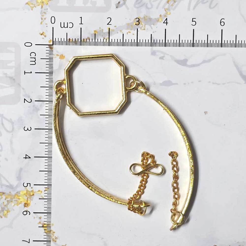 Bracelet Octagon Base with Chain