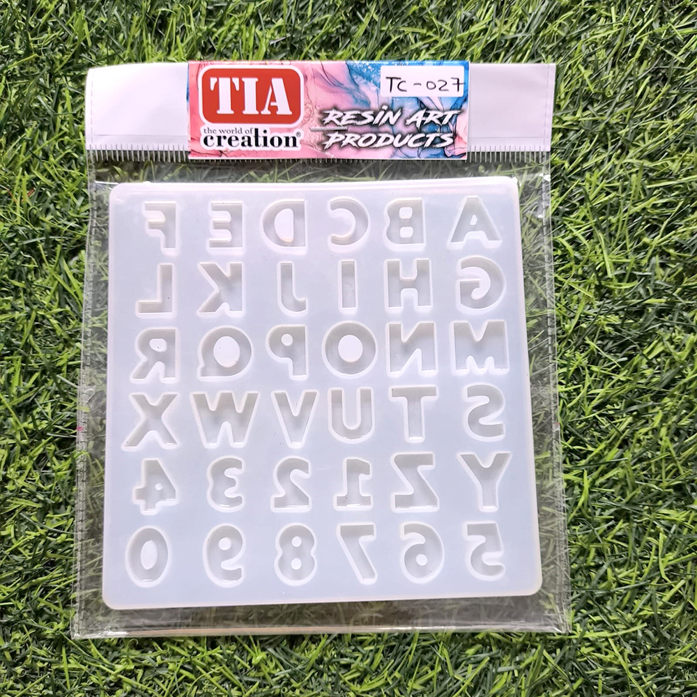 ABCD Alphabet 5.5 Inch Small Mould 14x14cm 3mm Depth