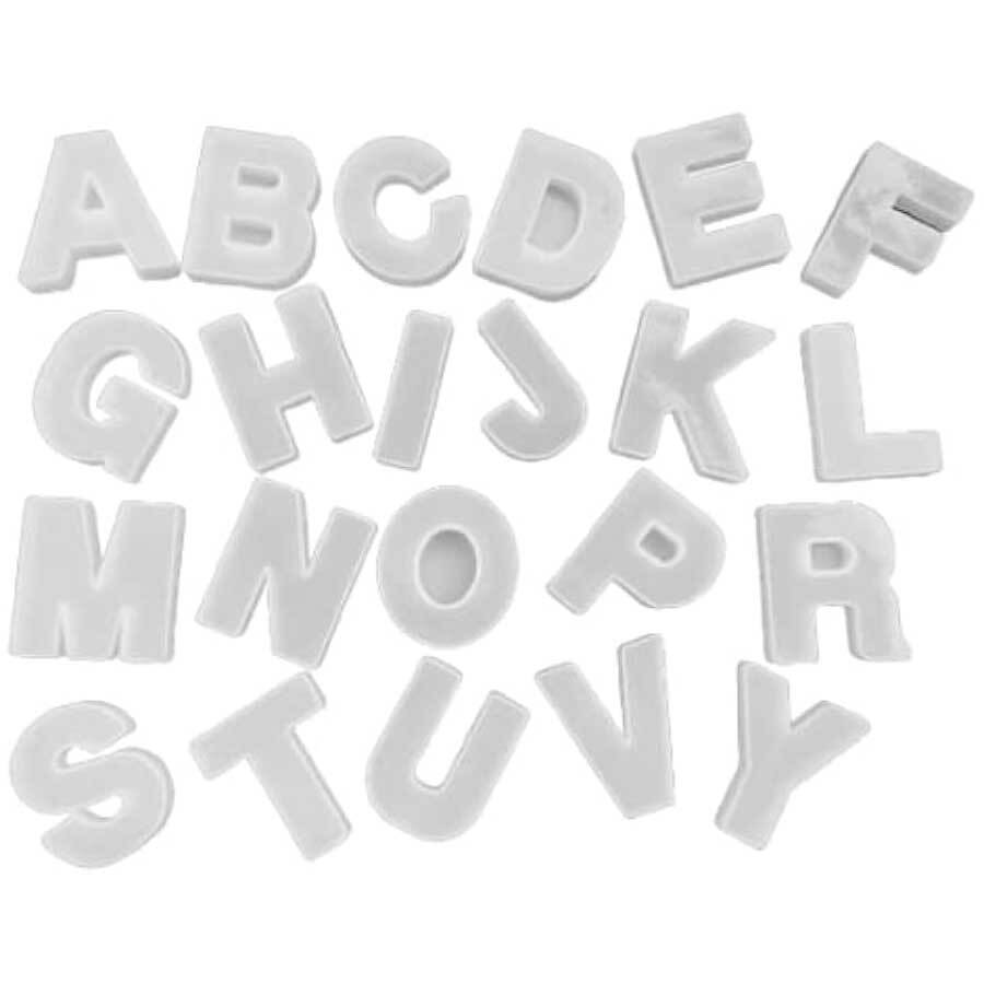 ABCD Alphabet 4 Inch Mould 22 Piece of Set 15mm Depth