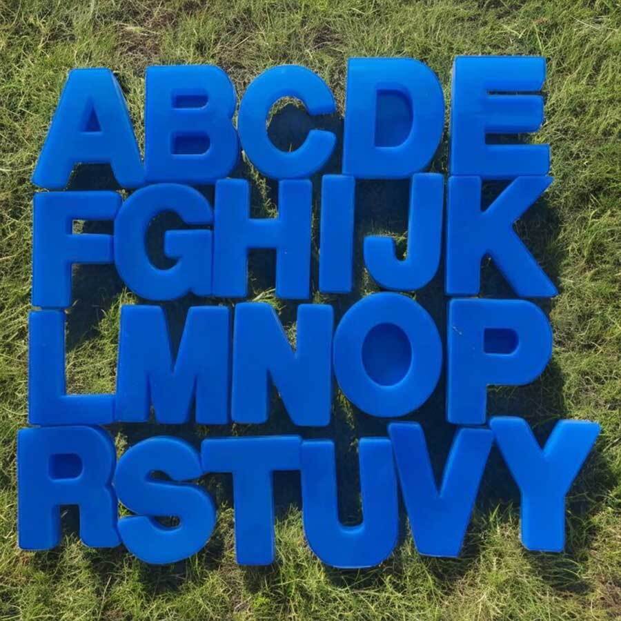 ABCD Alphabet 6 Inch Mould 22 Piece of Set 20mm Depth