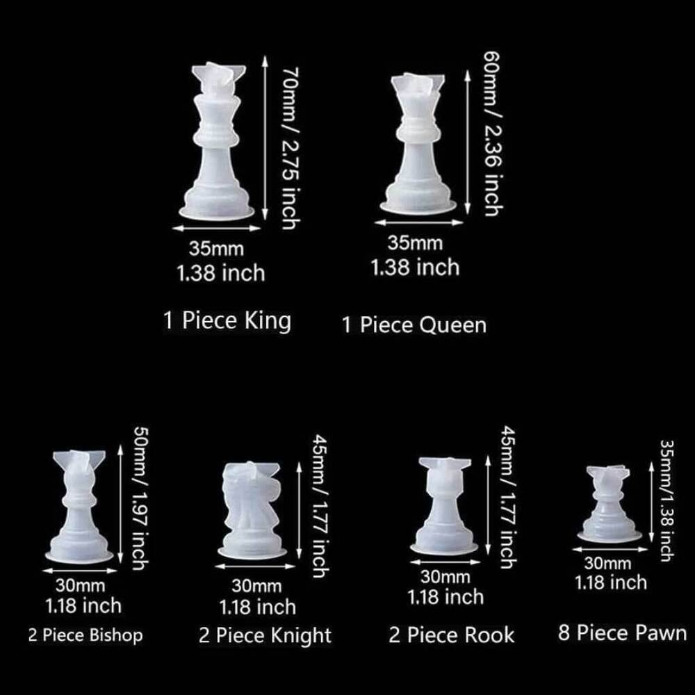 16 In 1 Set Chess Game Pieces Mould