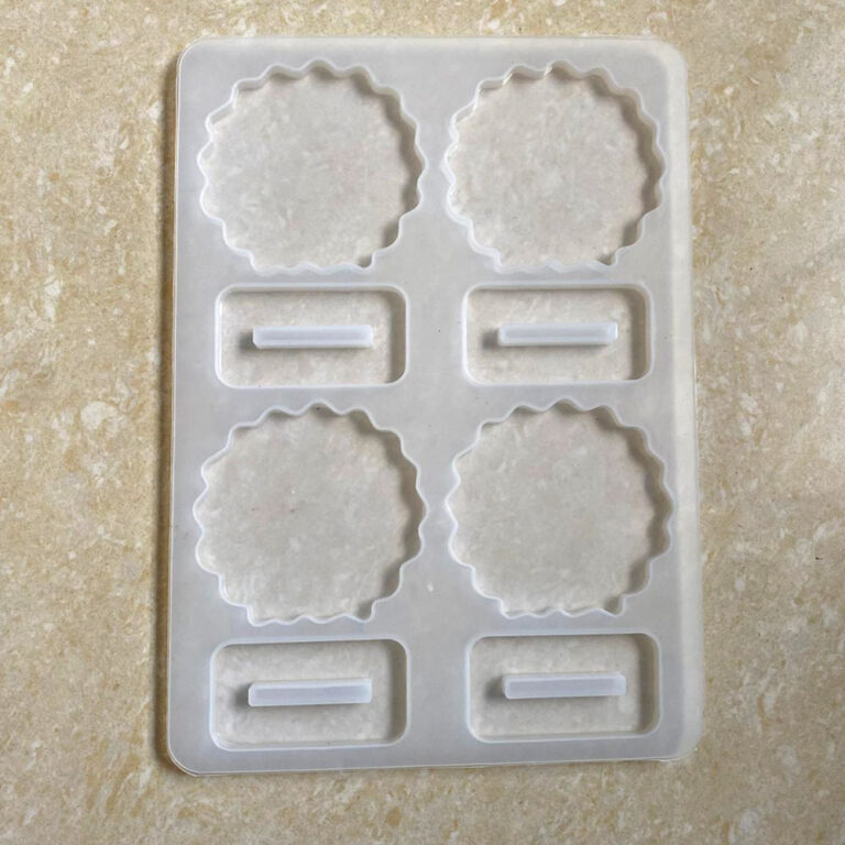 Agate 4 cavity 2.5inch Photo Frame & Stand SIlicon Mould
