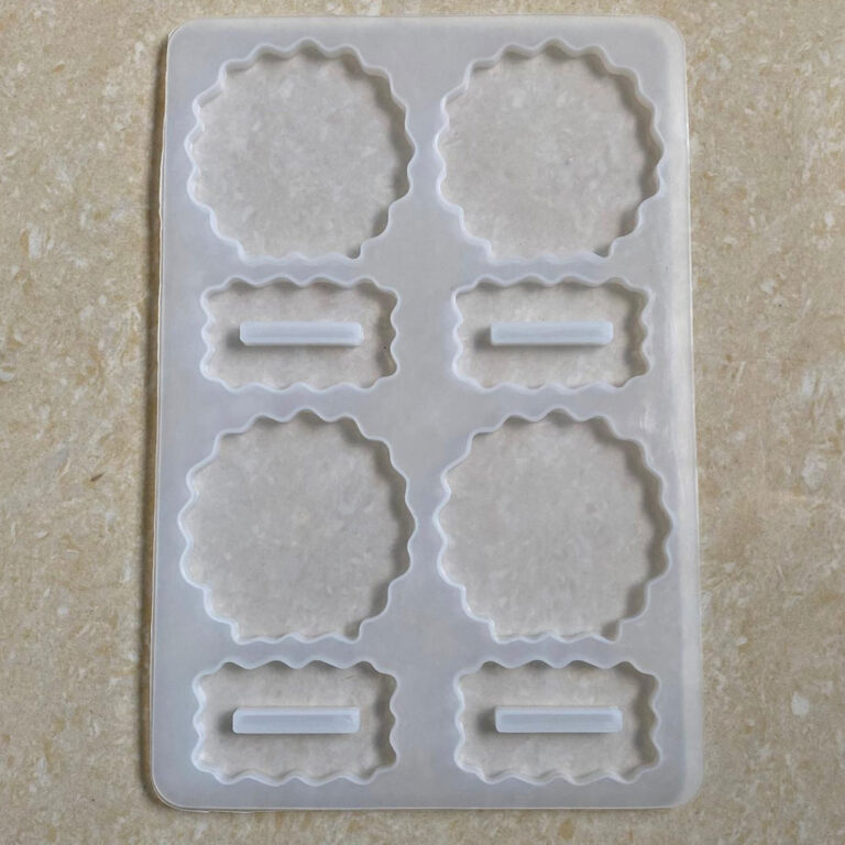 Agate 4 cavity 2.5inch Photo Frame & Stand SIlicon Mould