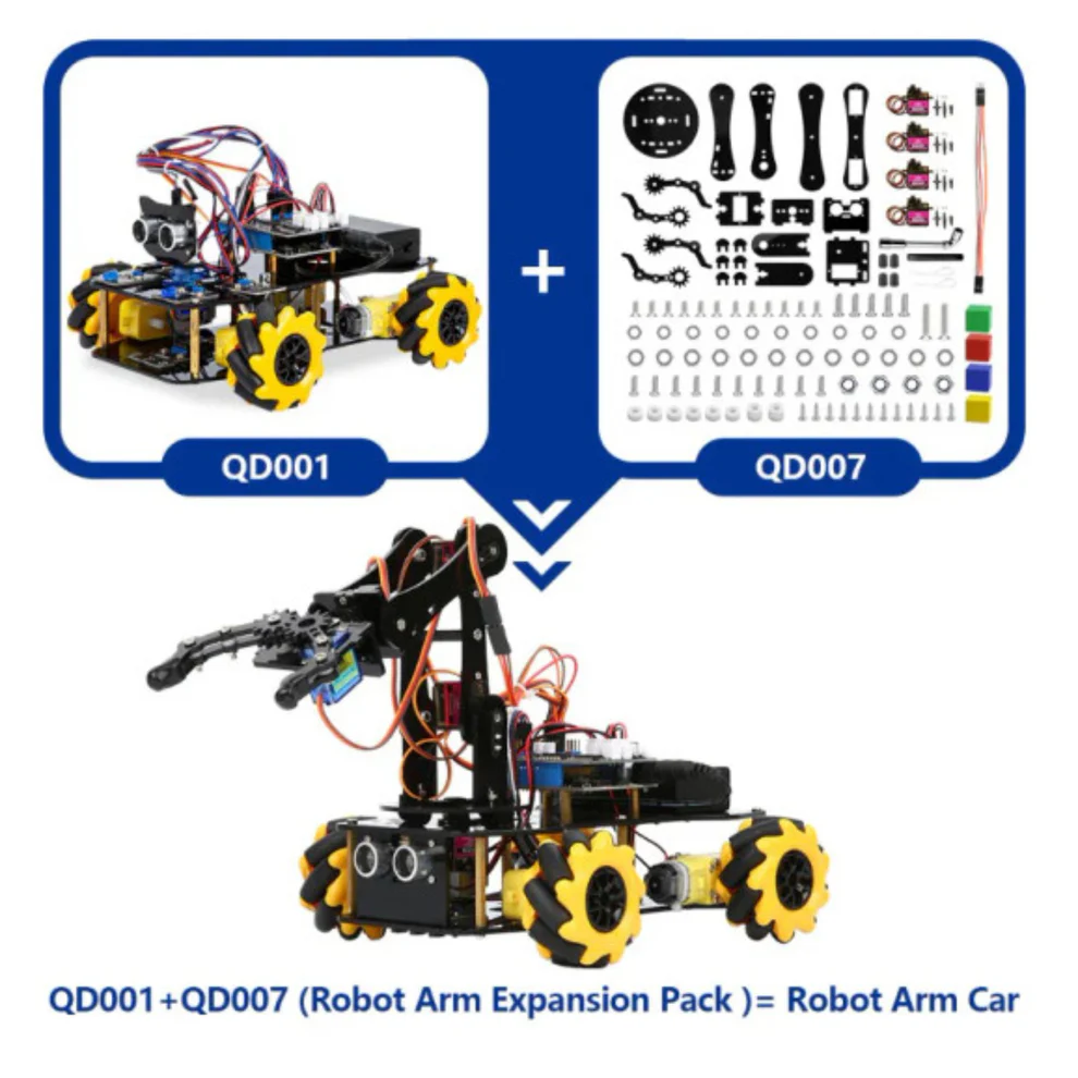 ACEBOTT ESP32 5-DOF Robot Arm Kit Expansion Pack Programmable 5-Axis Robotic Arm For Robot Car kit