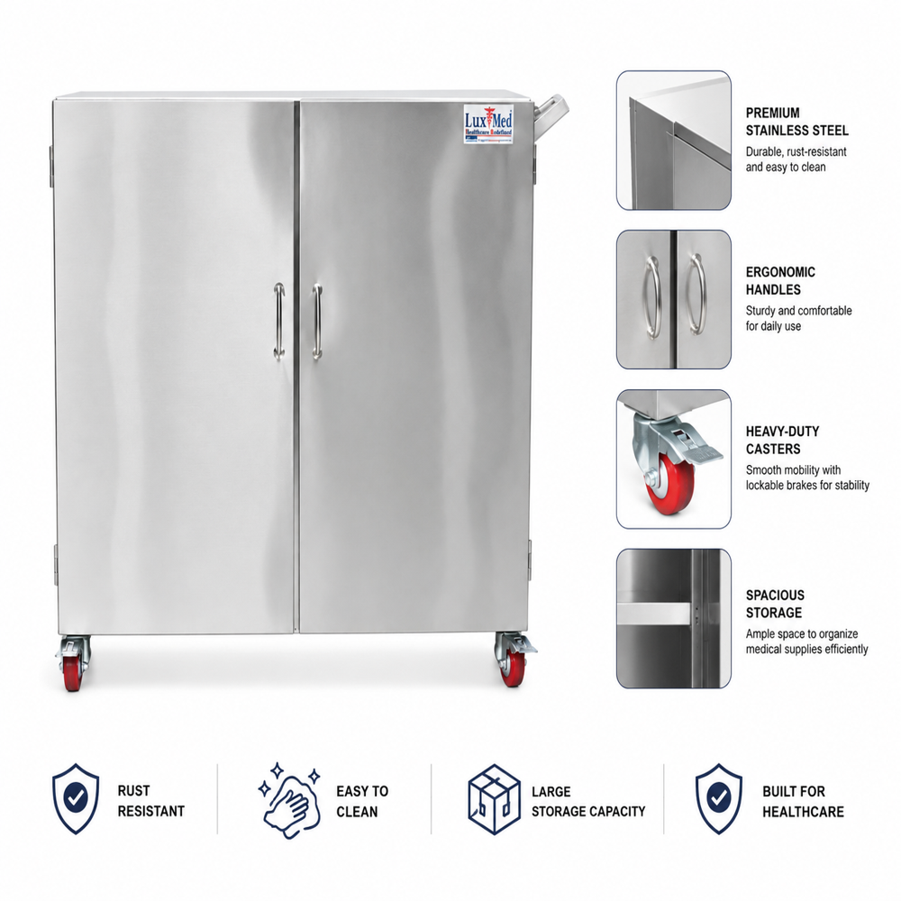 LuxMed Closed Medical Trolley