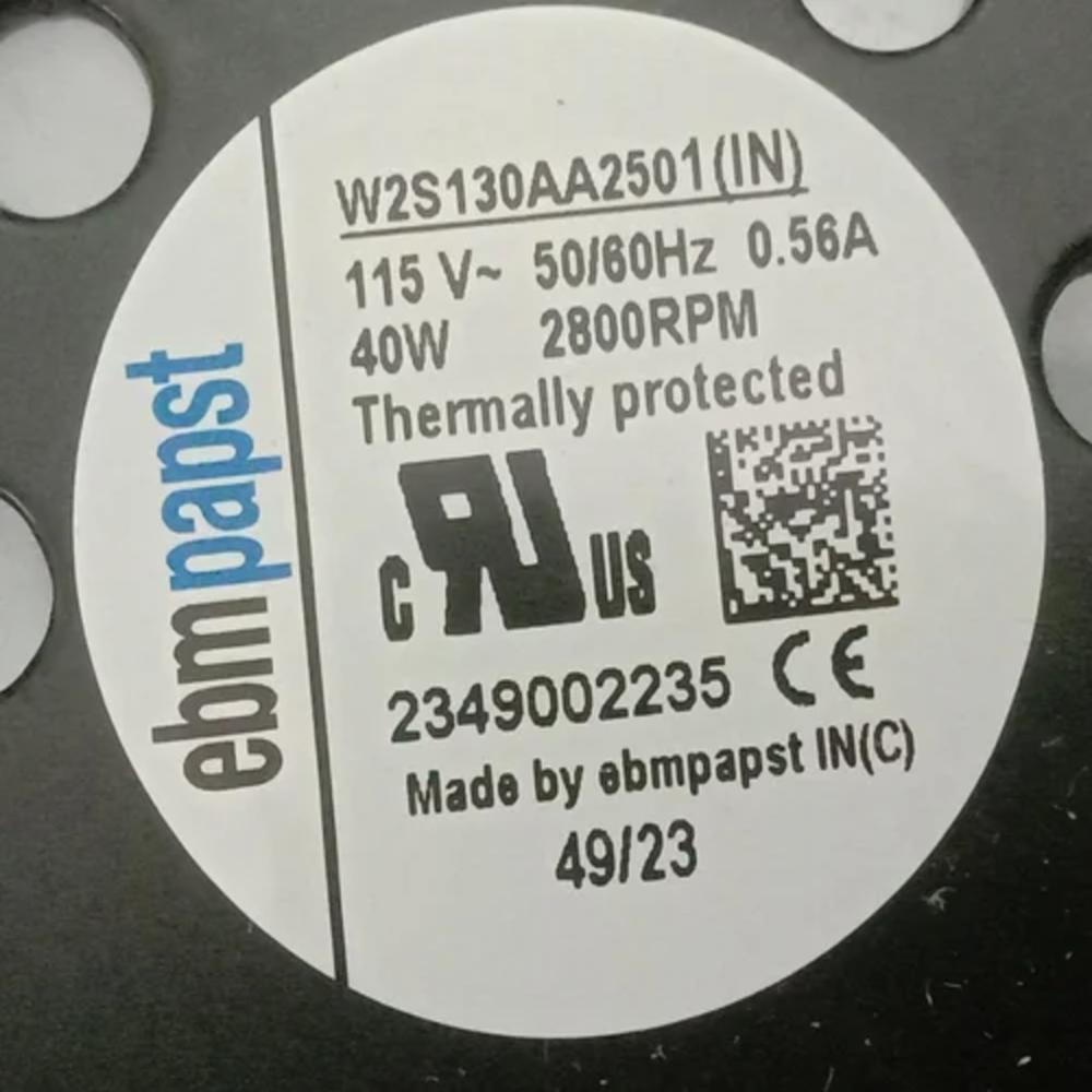 EBMPAPST W2S130-AA25-01 115V AC 45/40W 17251mm Ball Bearing Industrial Inverter Axial Cooling Fan
