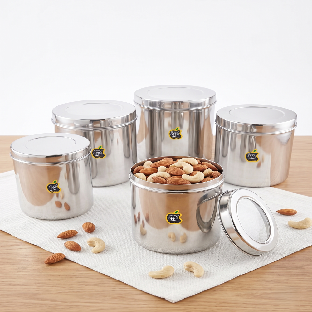 Green Apple Sada Dabba-Ubha Dabba 10-12